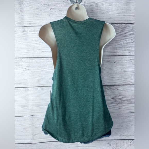 “Free Bird” Bleached Tie Dyed Sublimation Muscle Tank Top Next Level 💗 - Picture 3 of 6